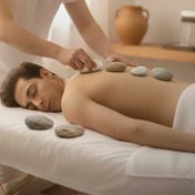 Masaje Piedras Calientes para hombre en cancun